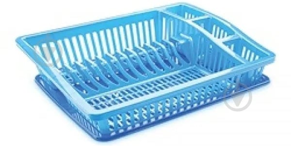 Сушка Dunya Plastik для посуды Степ пластик в ассортименте 46,2x36,7x10,8 см - фото 3