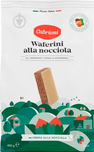 Вафли Cabrioni с ореховым кремом 400 г - фото 1 Вафли Cabrioni с ореховым кремом 400 г - фото 1