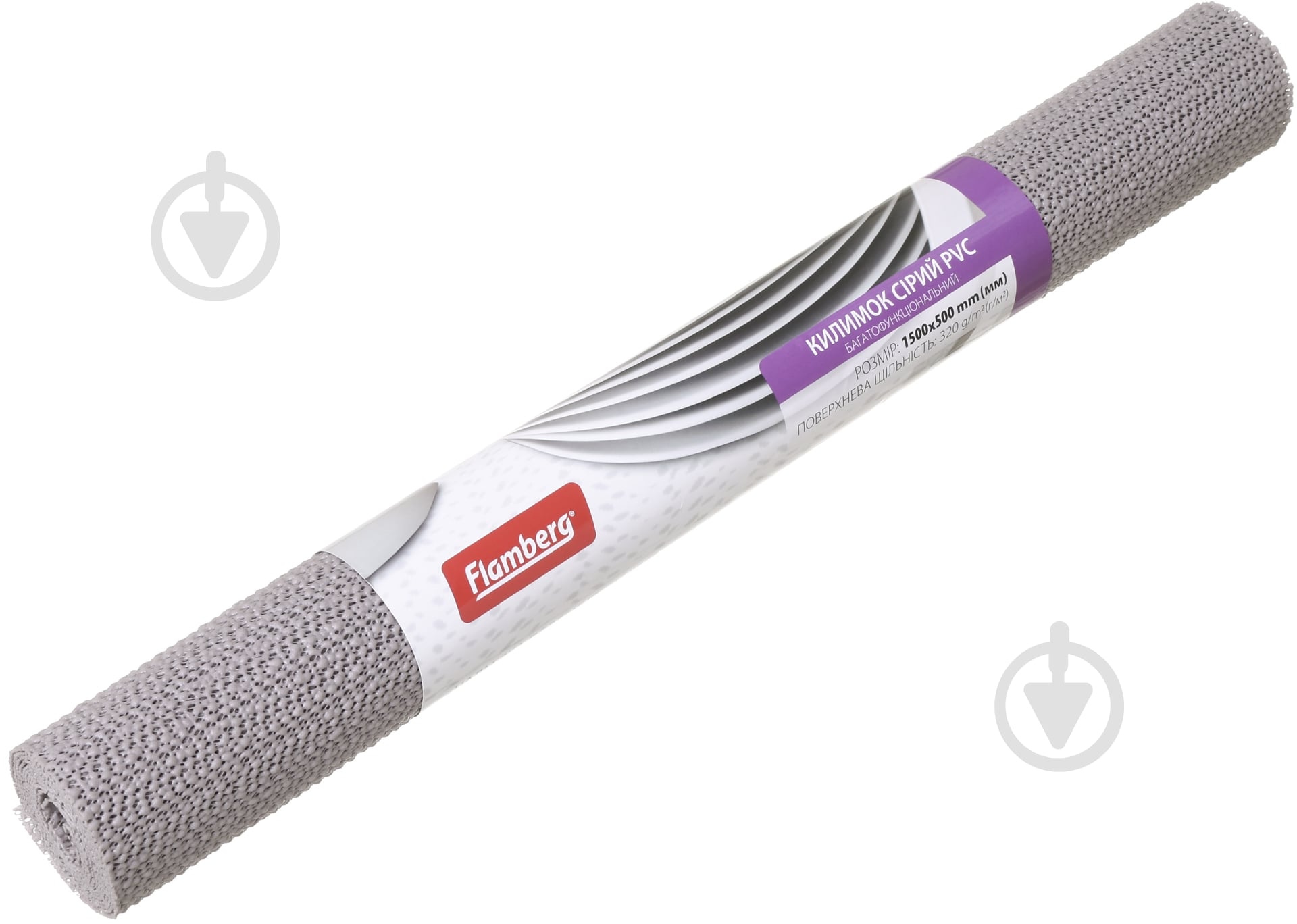 Коврик для кухонных ящиков Flamberg 150х50 см PVC Mesh серый (320gsm) - фото 1