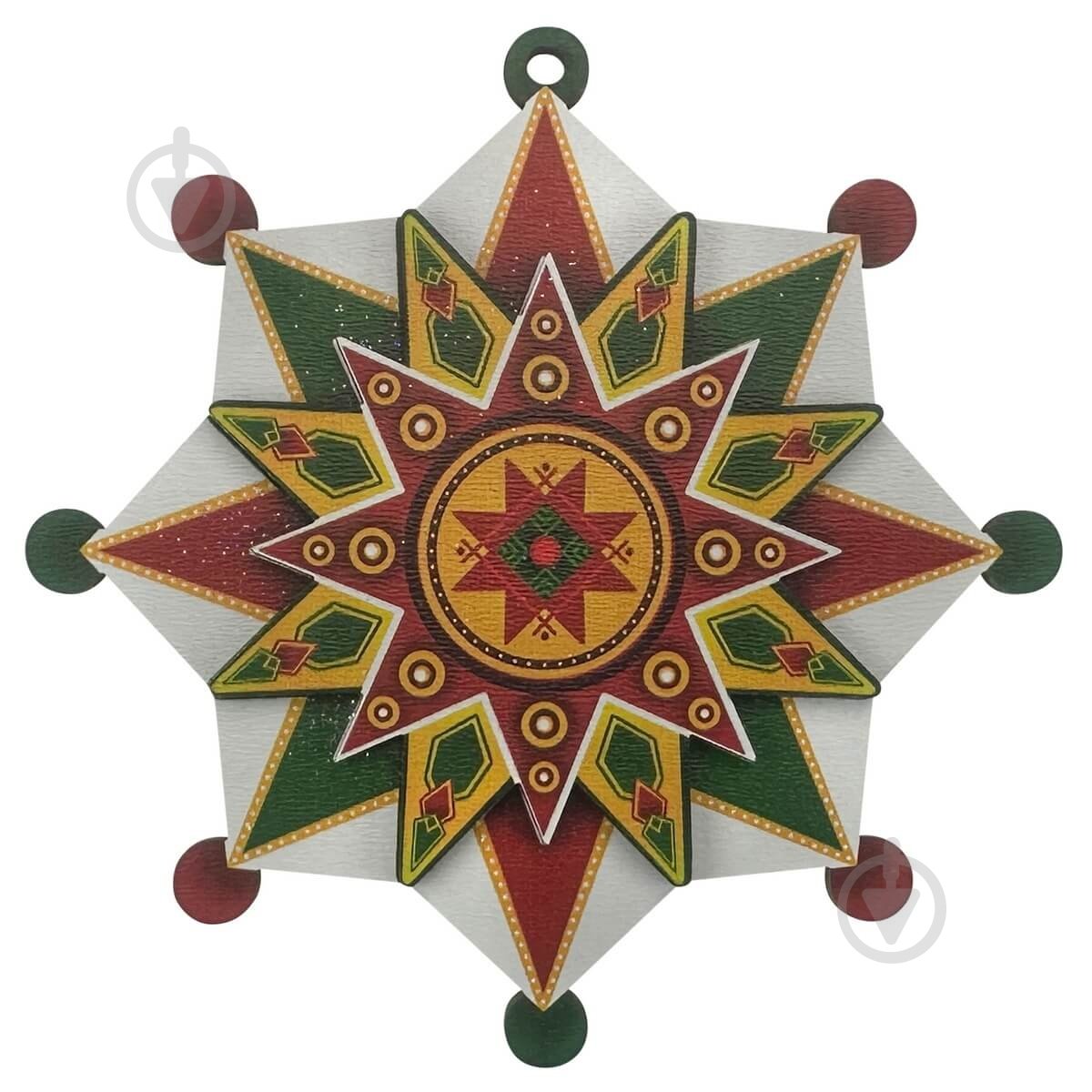 Підвіска MIS LT Печенько Зірка 10 см різнокольоровий - фото 1 Підвіска MIS LT Печенько Зірка 10 см різнокольоровий - фото 1