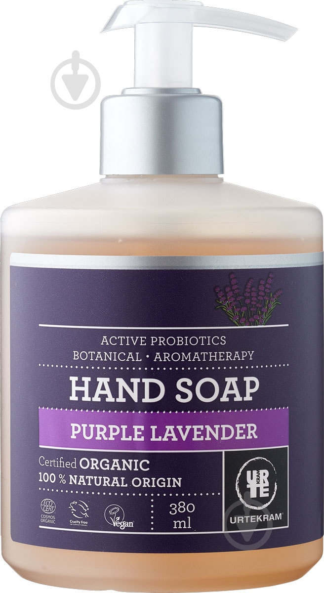 Мыло жидкое Urtekram Purple Lavender 380 мл - фото 1