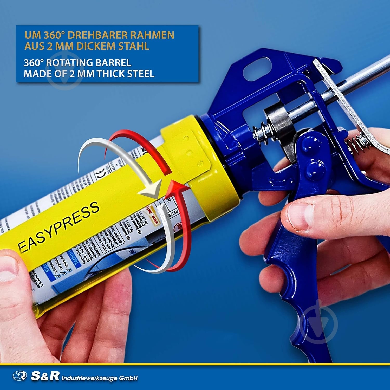 Пістолет для герметика S&R Easy Press 278239101 - фото 3