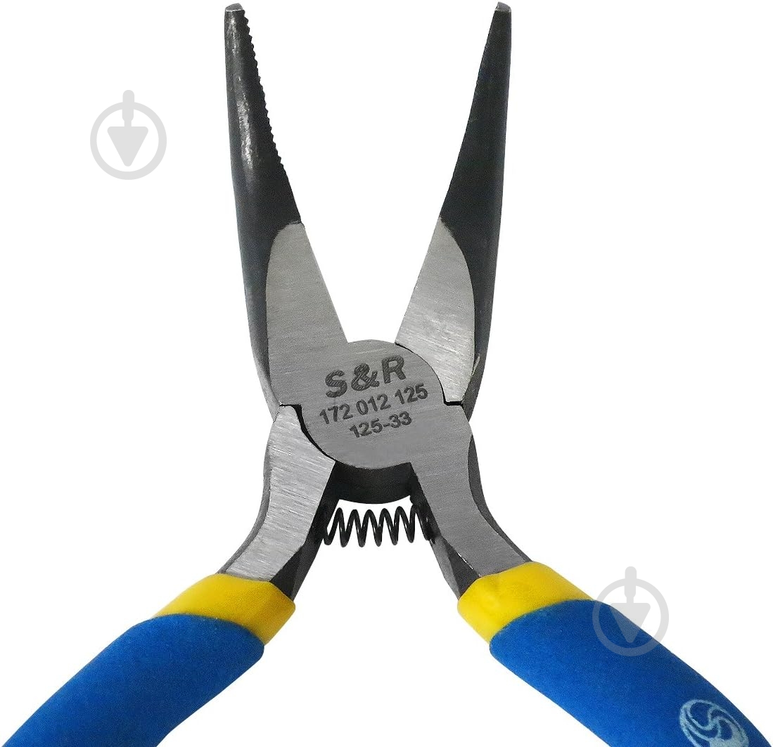 Плоскогубці S&R ECO міні 125x33 мм подовжені загнуті 172012125 - фото 4