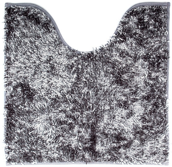 Коврик для туалета Luna BT-840455 silver grey 55x55 - фото 1