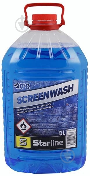 Омыватель стекла STARLINE (S NA SW20-5PET) зима -20 °С 5 л - фото 1 Омыватель стекла STARLINE (S NA SW20-5PET) зима -20 °С 5 л - фото 1
