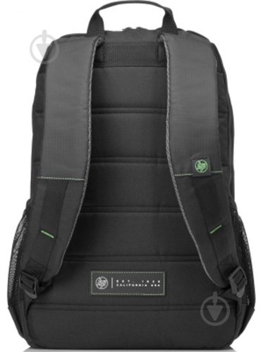 Рюкзак HP 15.6" black/green (1LU22AA) Active Backpack - фото 3 Рюкзак HP 15.6" black/green (1LU22AA) Active Backpack - фото 3