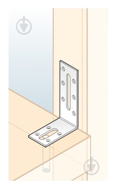 Уголок универсальный регулируемый Профсталь ассиметричный 55x80x30 мм 2 мм 20 шт. белый цинк - фото 3 Уголок универсальный регулируемый Профсталь ассиметричный 55x80x30 мм 2 мм 20 шт. белый цинк - фото 3