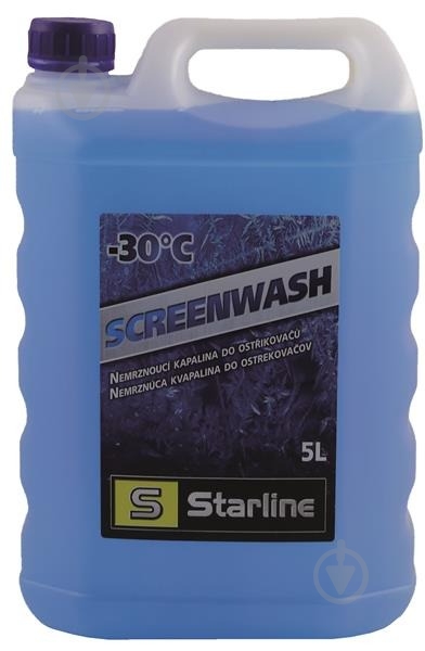 Омыватель стекла STARLINE (S NA SW30-5) зима -30 °С 5 л - фото 1 Омыватель стекла STARLINE (S NA SW30-5) зима -30 °С 5 л - фото 1