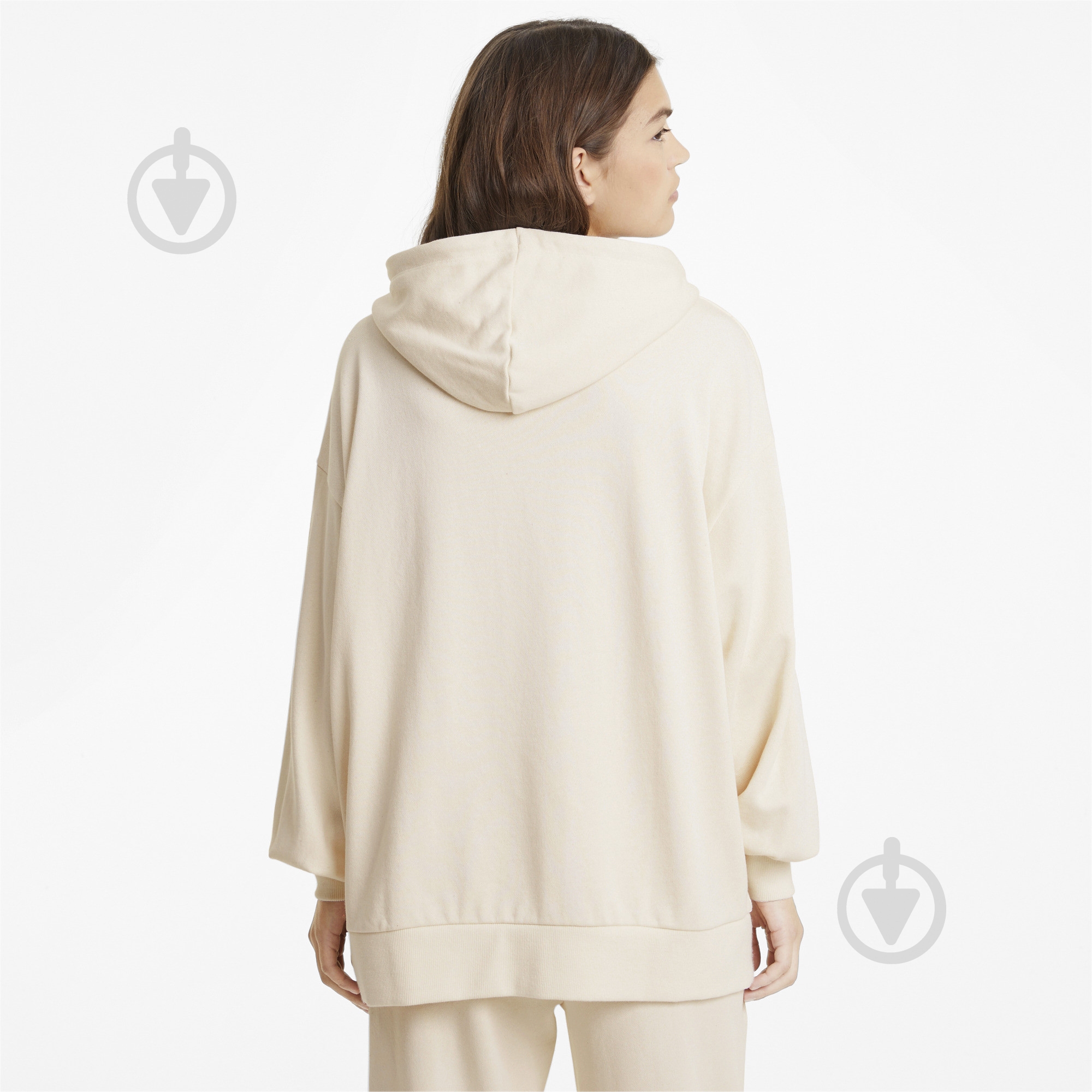 Худи Puma Classics Oversized Hoodie 53041299 р. M белый - фото 4