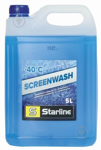 Омыватель стекла STARLINE (S NA SW-5) зима -40 °С 5 л - фото 1 Омыватель стекла STARLINE (S NA SW-5) зима -40 °С 5 л - фото 1