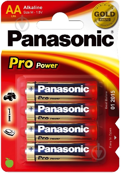 Батарейка Panasonic Pro Power AA (пальчиковые) 4 шт. (30713025) - фото 1 Батарейка Panasonic Pro Power AA (пальчиковые) 4 шт. (30713025) - фото 1