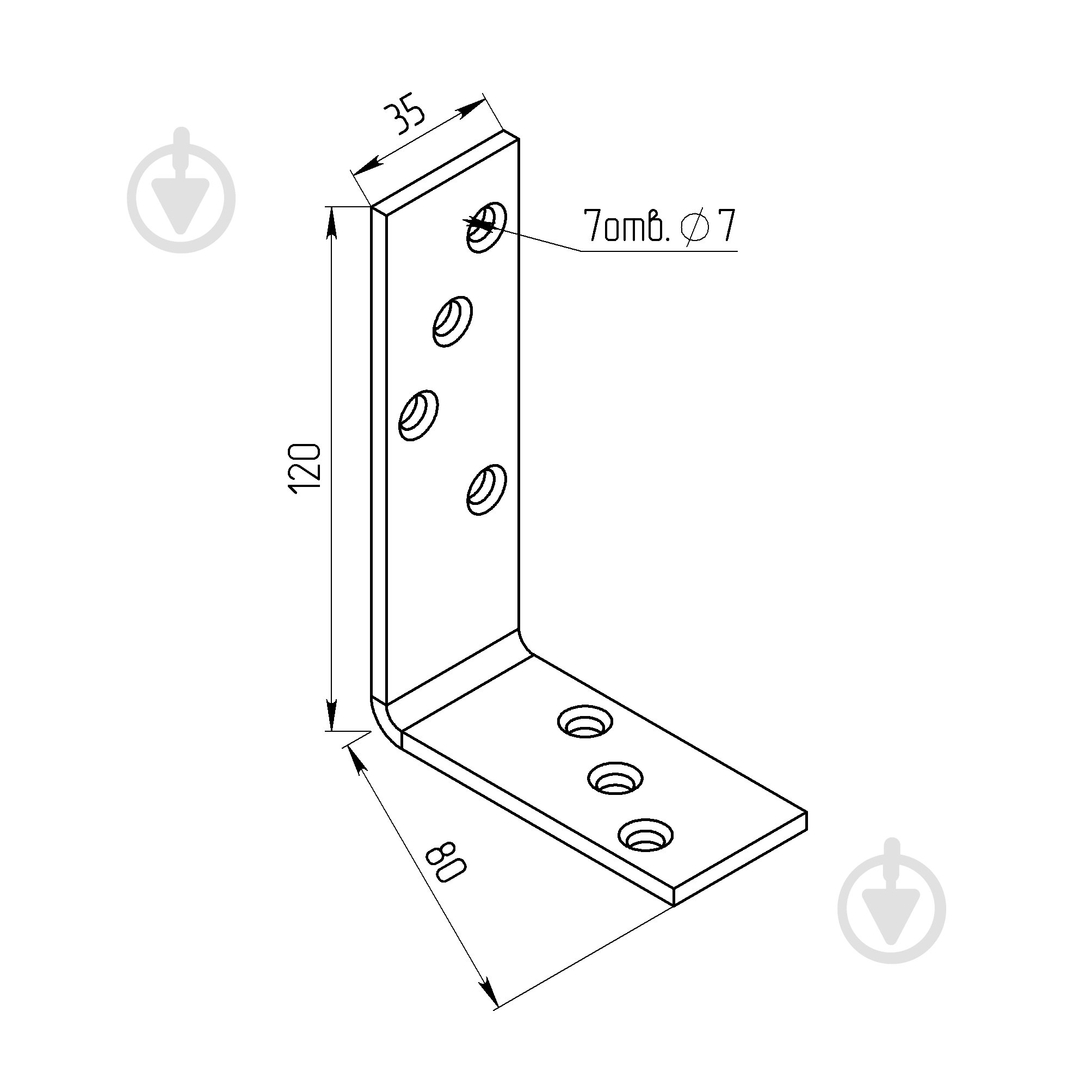 Уголок балочный Профсталь 120х35х4 мм - фото 2 Уголок балочный Профсталь 120х35х4 мм - фото 2