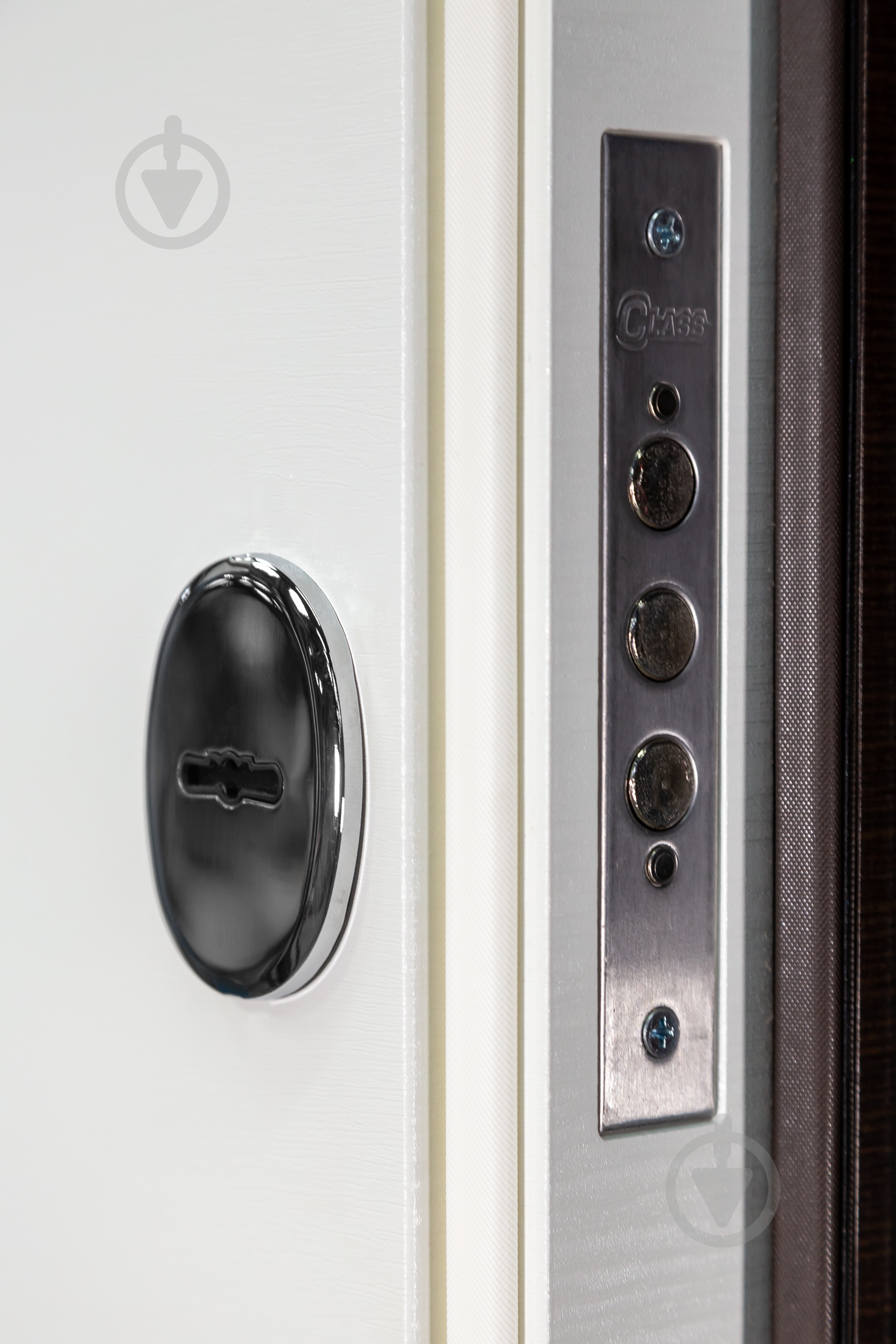 Двері вхідні Revolut Doors В-413 мод. 163 венге горизонт темний / дуб пломбір горизонт 2040x840 мм ліві - фото 12