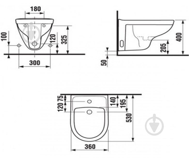 Биде Jika 3038.1 Лира Плюс - фото 2