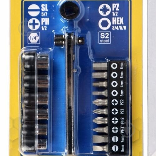 Набор бит и головок S&R с трещоткой 17 шт. 152002017 - фото 2 Набор бит и головок S&R с трещоткой 17 шт. 152002017 - фото 2