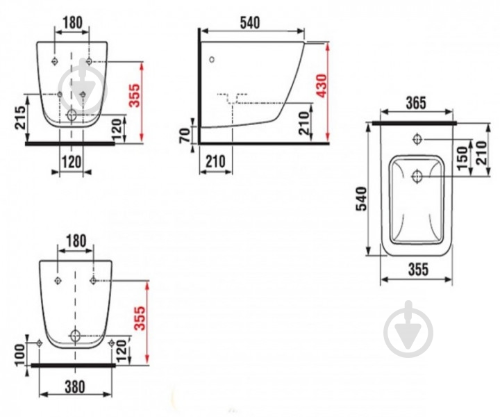 Биде Jika 3042.1 Pure - фото 2