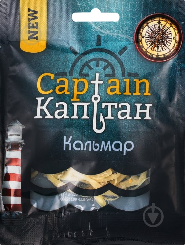Кальмари Captain солоно-сушений шаткований 30 г - фото 1