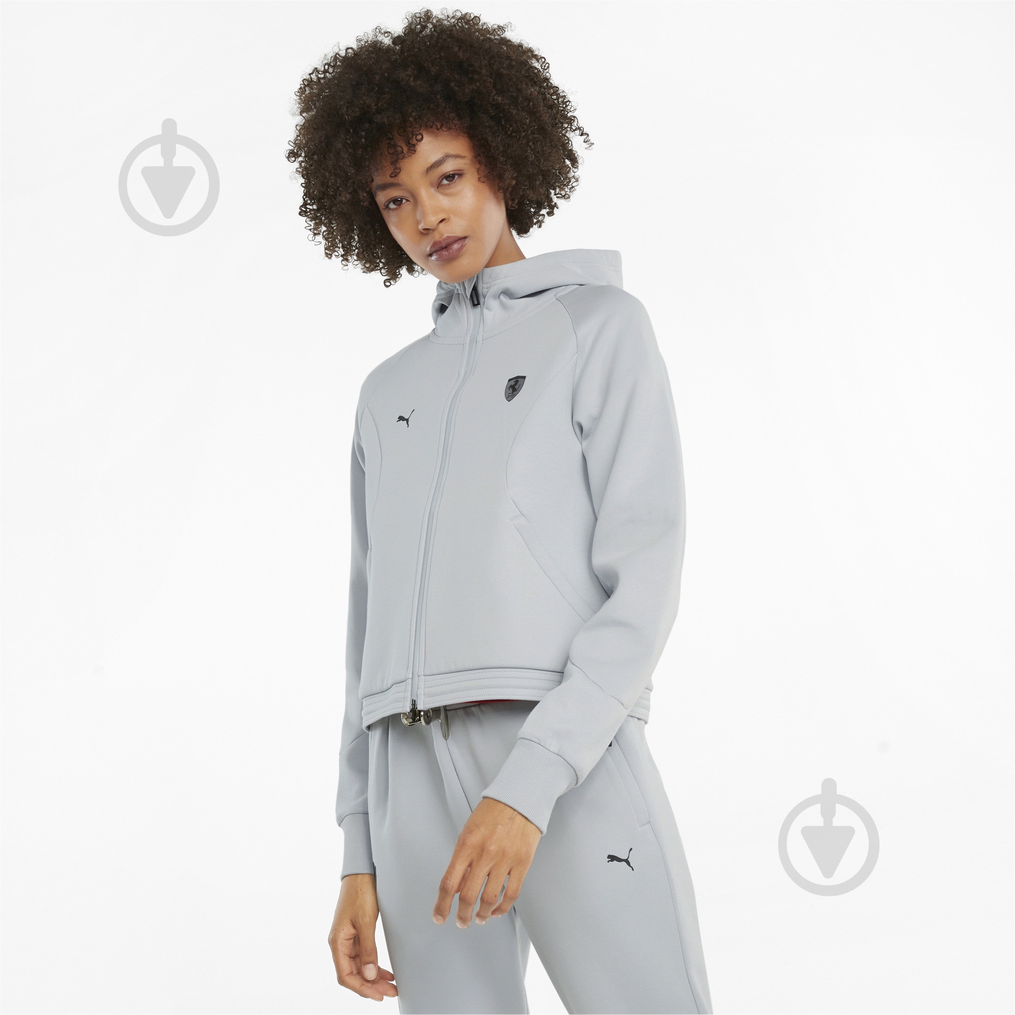 Худі Puma Ferrari Style Wmn Hd Swt Jkt 53177605 р. XS сірий - фото 3 Худі Puma Ferrari Style Wmn Hd Swt Jkt 53177605 р. XS сірий - фото 3