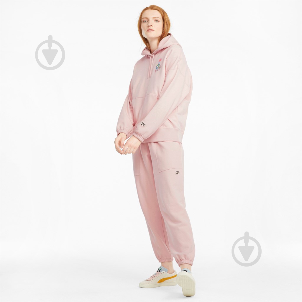Толстовка Puma Downtown Graphic Hoodie 53167436 р. XL светло-розовый - фото 5