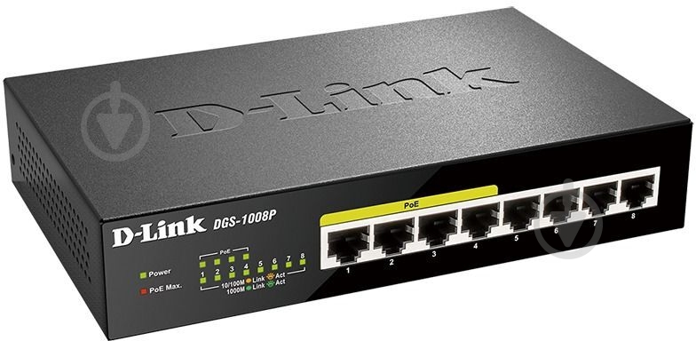 Коммутатор D-Link DGS-1008P/E - фото 2