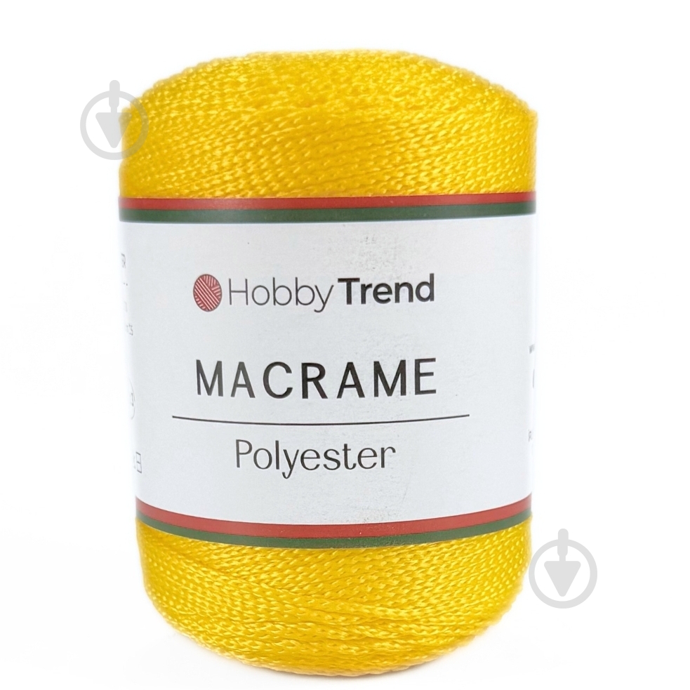 Пряжа для в'язання Hobby Trend Macrame №3 2001/059 жовтий 5603 - фото 1