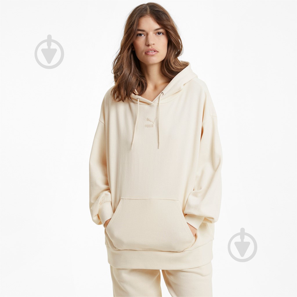Худи Puma Classics Oversized Hoodie 53041299 р. XS белый - фото 7 Худи Puma Classics Oversized Hoodie 53041299 р. XS белый - фото 7