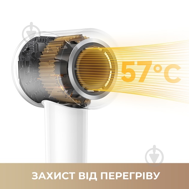 Фен MOVA Turbo White (AHD11C-WH) - фото 5
