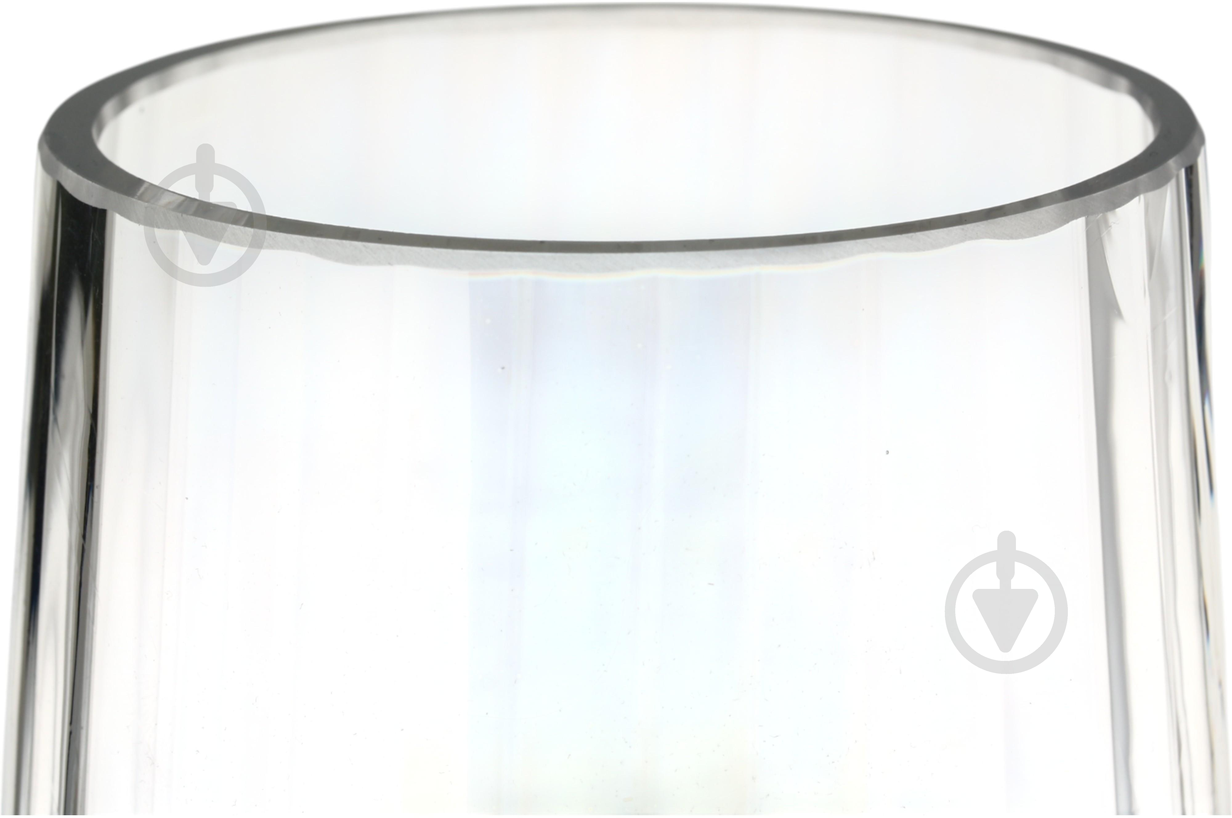 Ваза стеклянная Wrzesniak Glassworks Optic 36 см прозрачная 17-9524E - фото 3