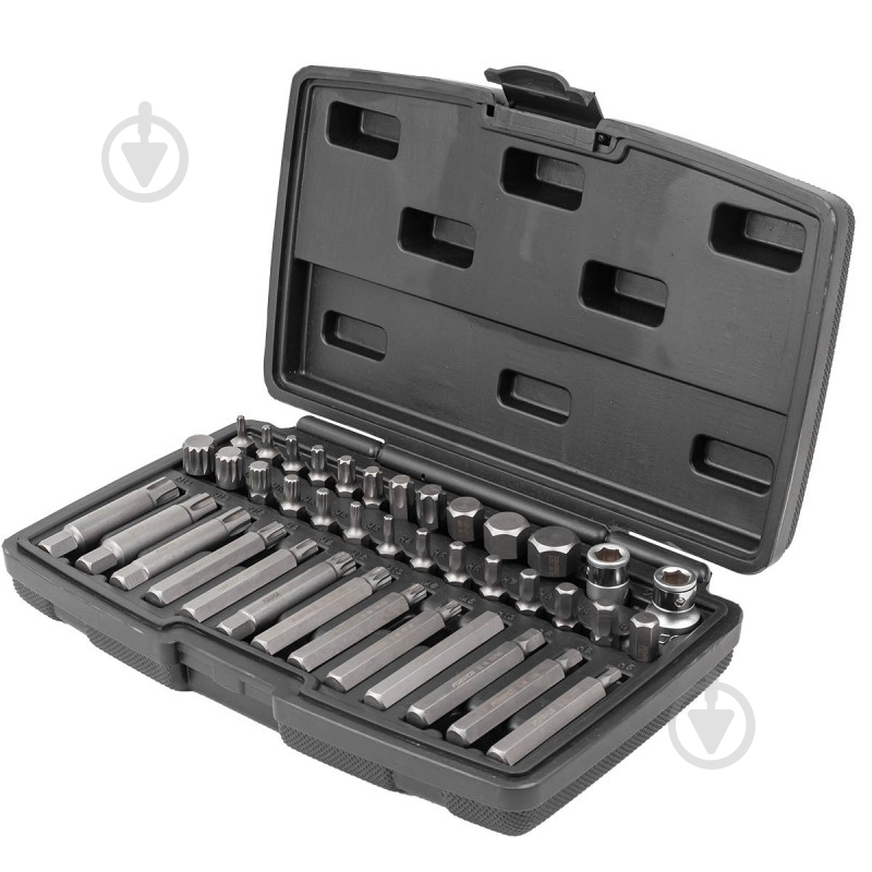 Набор бит Forsage с битодержателями, в пластиковом кейсе 40 шт. F-4401new - фото 2 Набор бит Forsage с битодержателями, в пластиковом кейсе 40 шт. F-4401new - фото 2