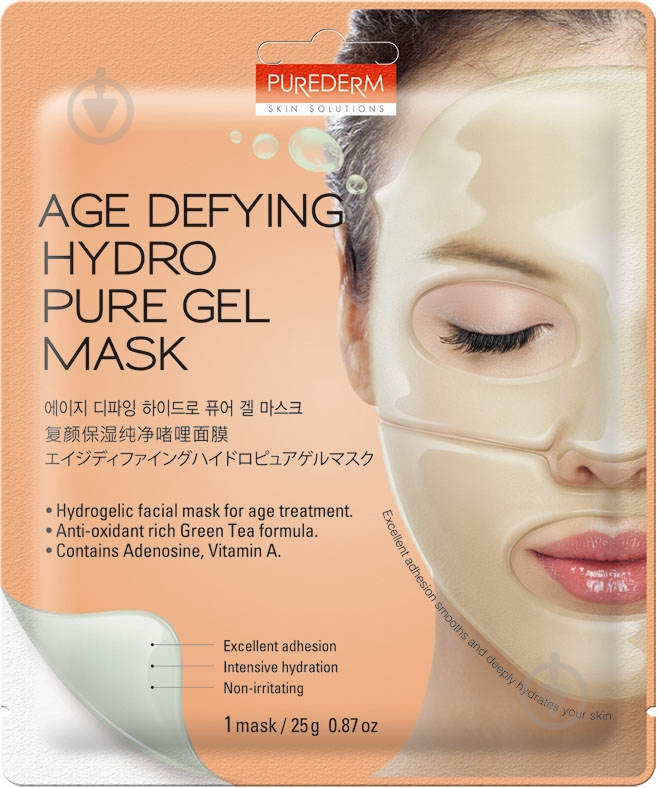 Маска Purederm Age Defying Hydro Pure Gel Mask 25 г 1 шт. - фото 1