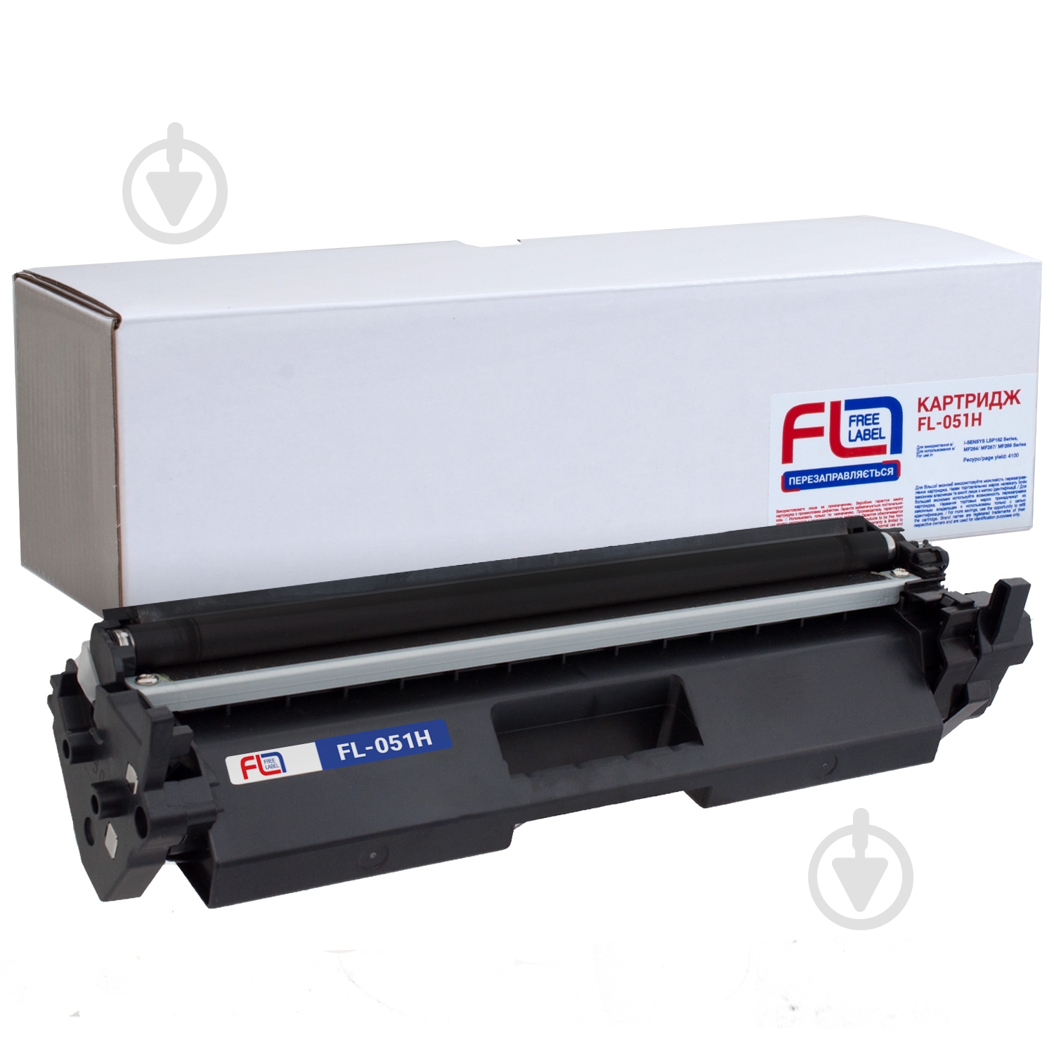 Тонер-картридж FREE LABEL сумісний Canon 051 H (FL-051H) - фото 1 Тонер-картридж FREE LABEL сумісний Canon 051 H (FL-051H) - фото 1