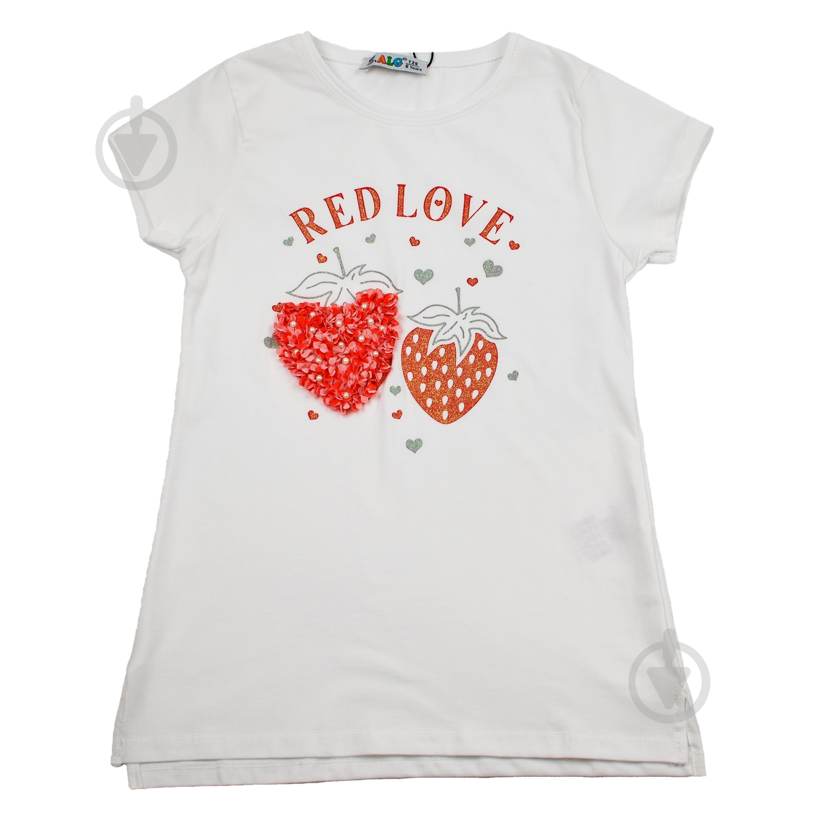 Футболка для девочки ALG Red Love 720451 р.152 белый - фото 1 Футболка для девочки ALG Red Love 720451 р.152 белый - фото 1