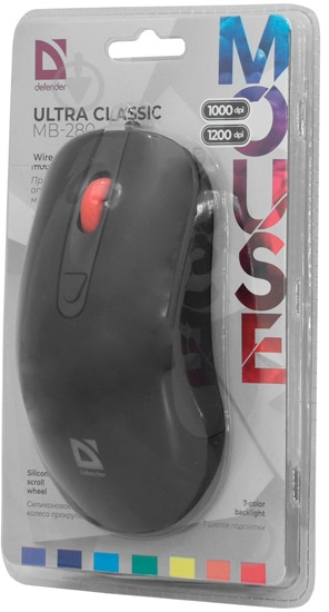 Мышь Defender Ultra Classic MB-280 (52281) - фото 6