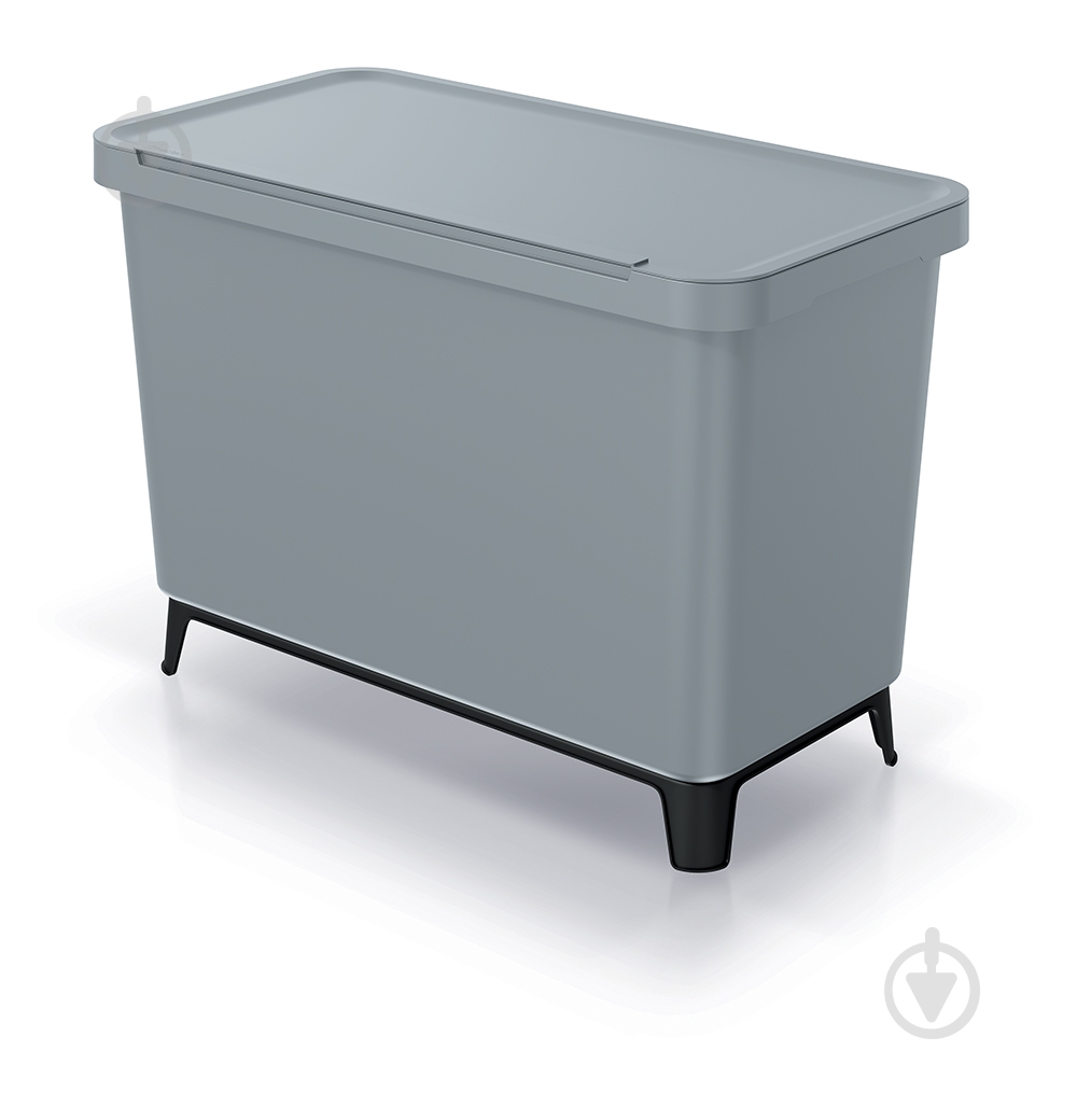 Контейнер для мусора PRP Systema 87 л серый 62745-429 - фото 1