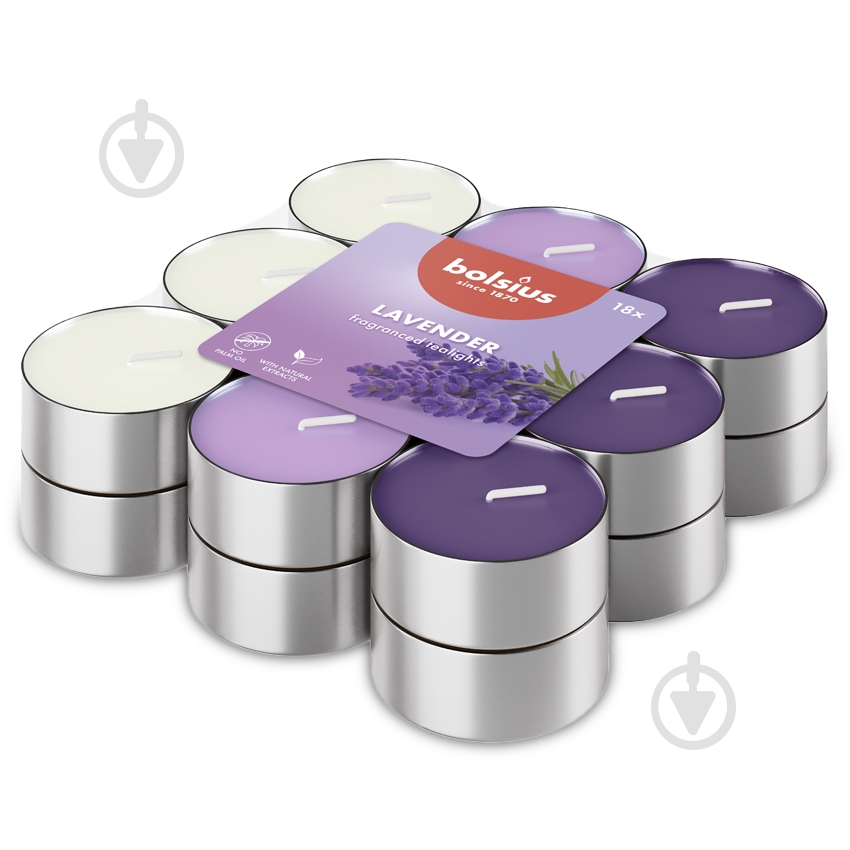 Набір свічок ароматичних Bolsius 18 шт. лаванда - фото 2 Набір свічок ароматичних Bolsius 18 шт. лаванда - фото 2