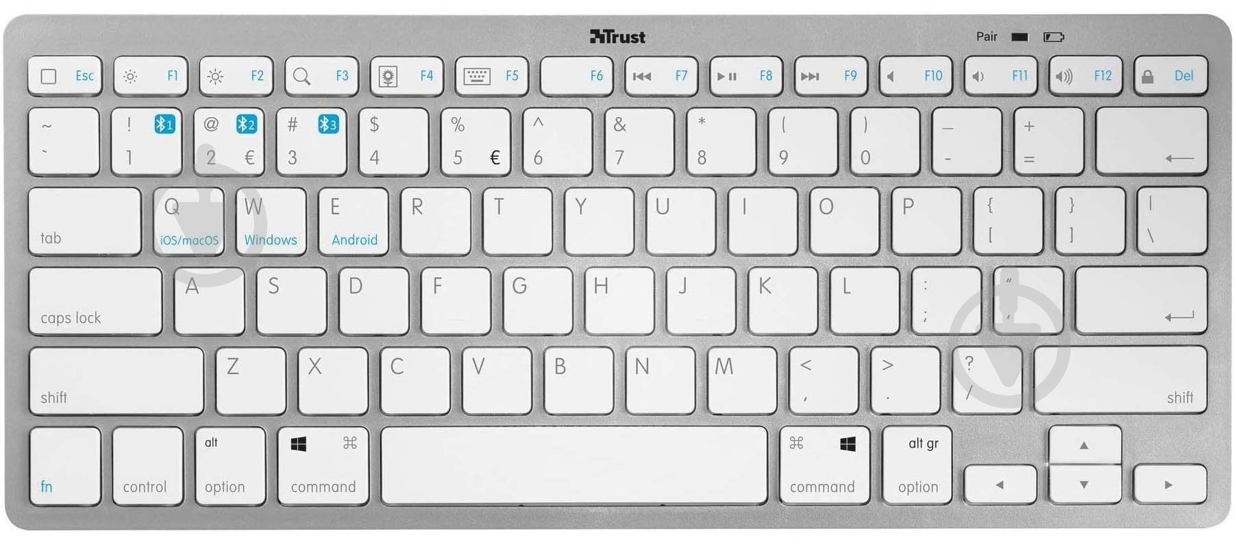 Клавиатура Trust Nado BT (23752) white - фото 1