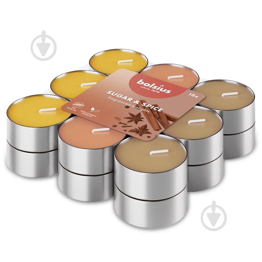 Набір свічок ароматичних Bolsius 18 шт. аромат спецій - фото 2