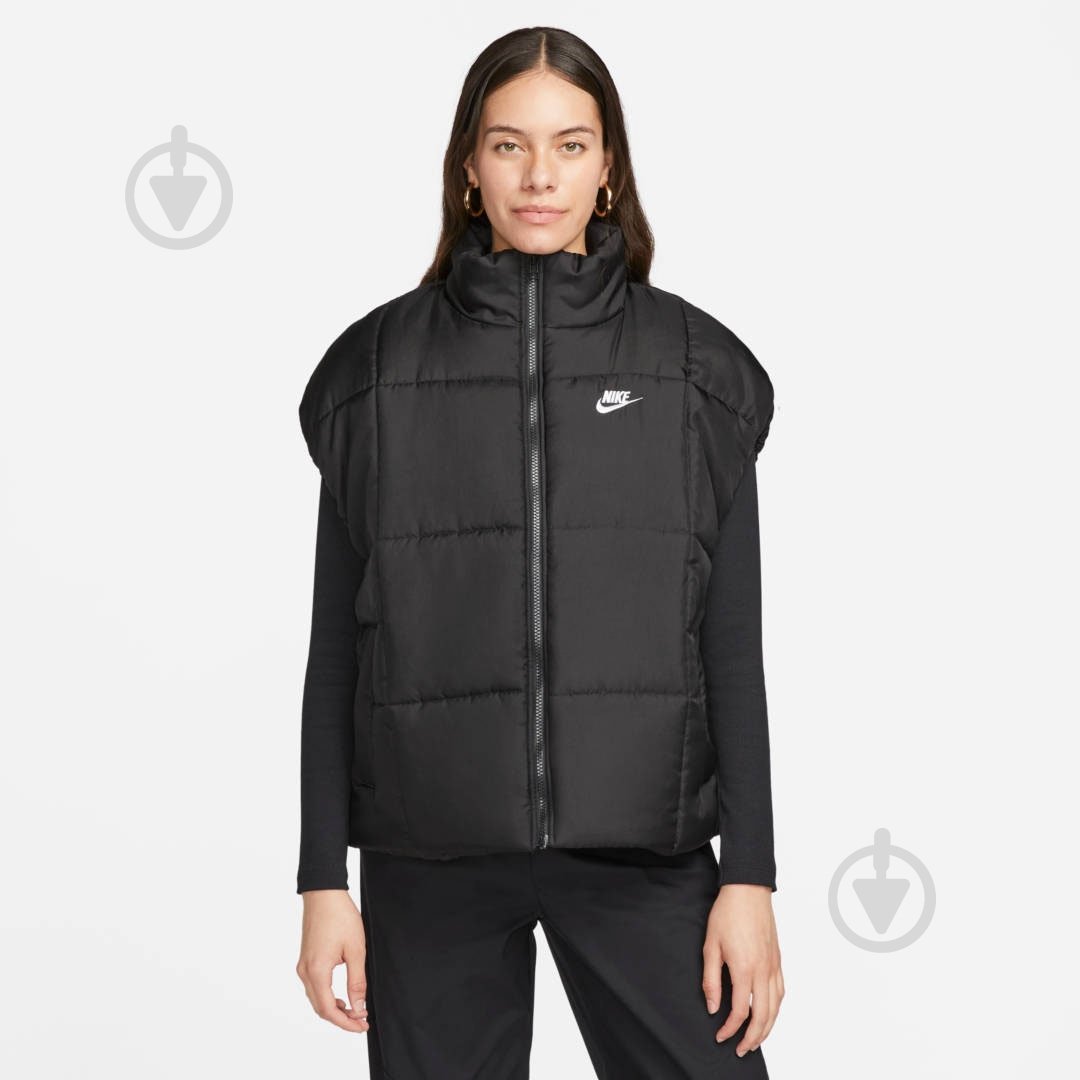 Жилет Nike W NSW TF THRMR CLSC VEST FB7679-010 р.S чорний - фото 1