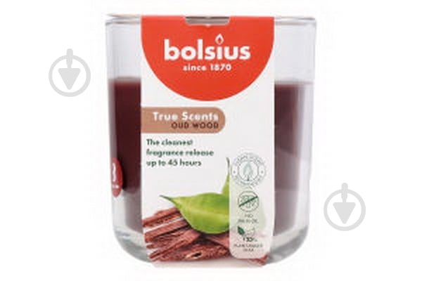 Свічка ароматична Bolsius TRUE SCENTS в склі 97/85, аромат Агарове дерево - фото 2 Свічка ароматична Bolsius TRUE SCENTS в склі 97/85, аромат Агарове дерево - фото 2
