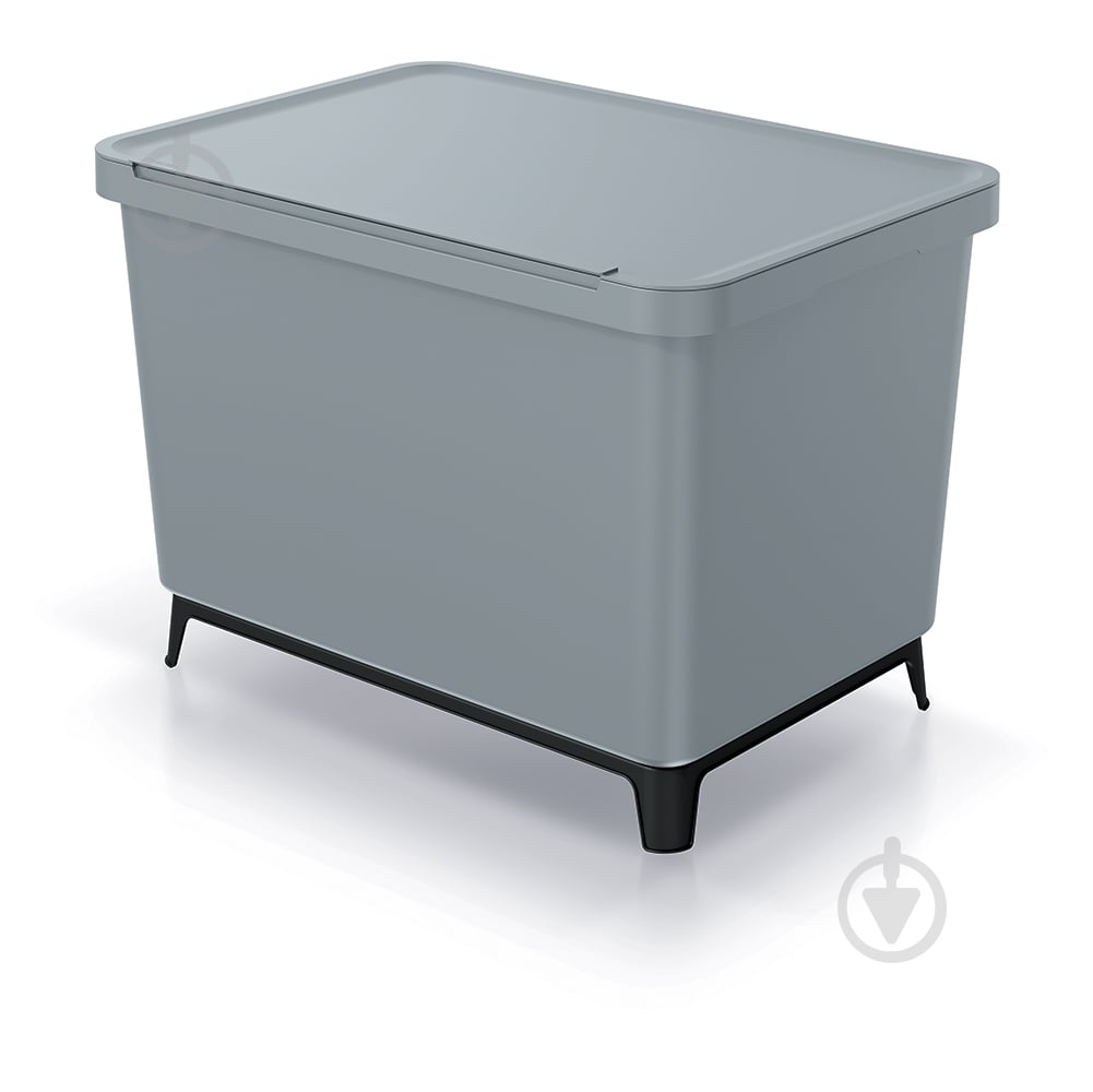 Контейнер для мусора PRP Systema 40 л серый 62868-429 - фото 1