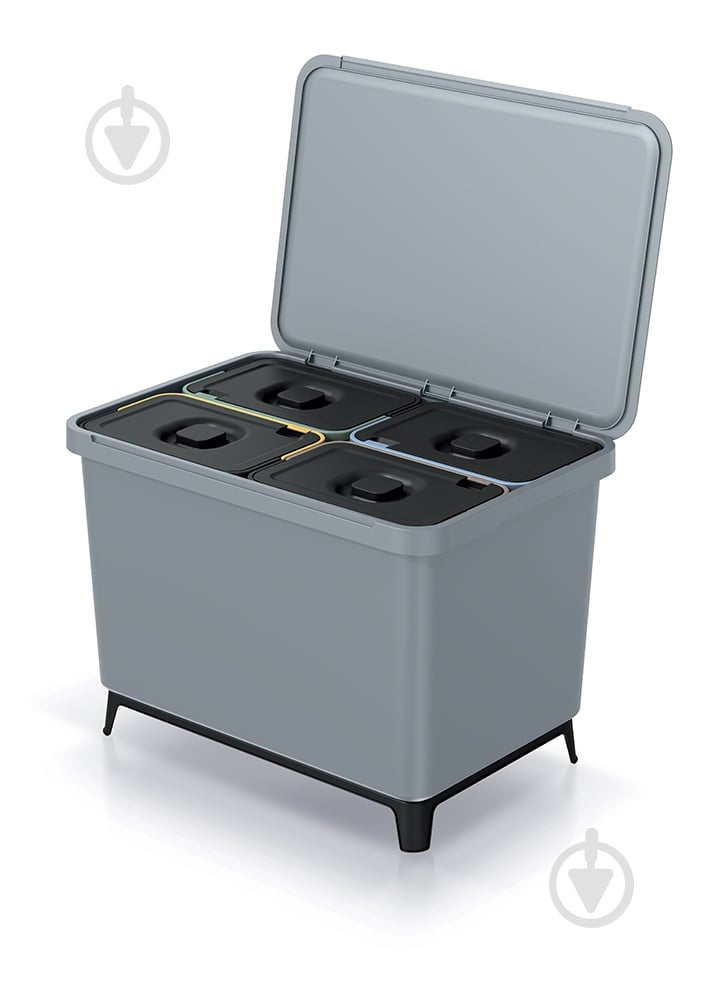 Контейнер для мусора PRP Systema 40 л серый 62868-429 - фото 2