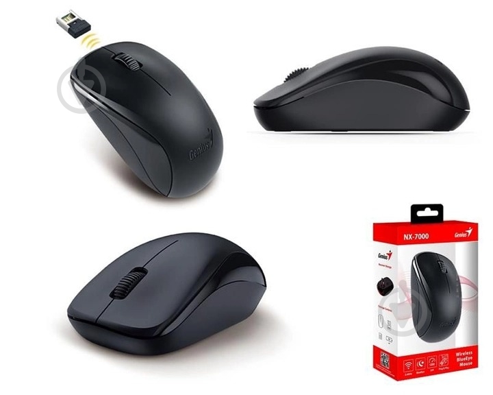 Мышь Genius NX-7000 WL black (31030027400) - фото 3