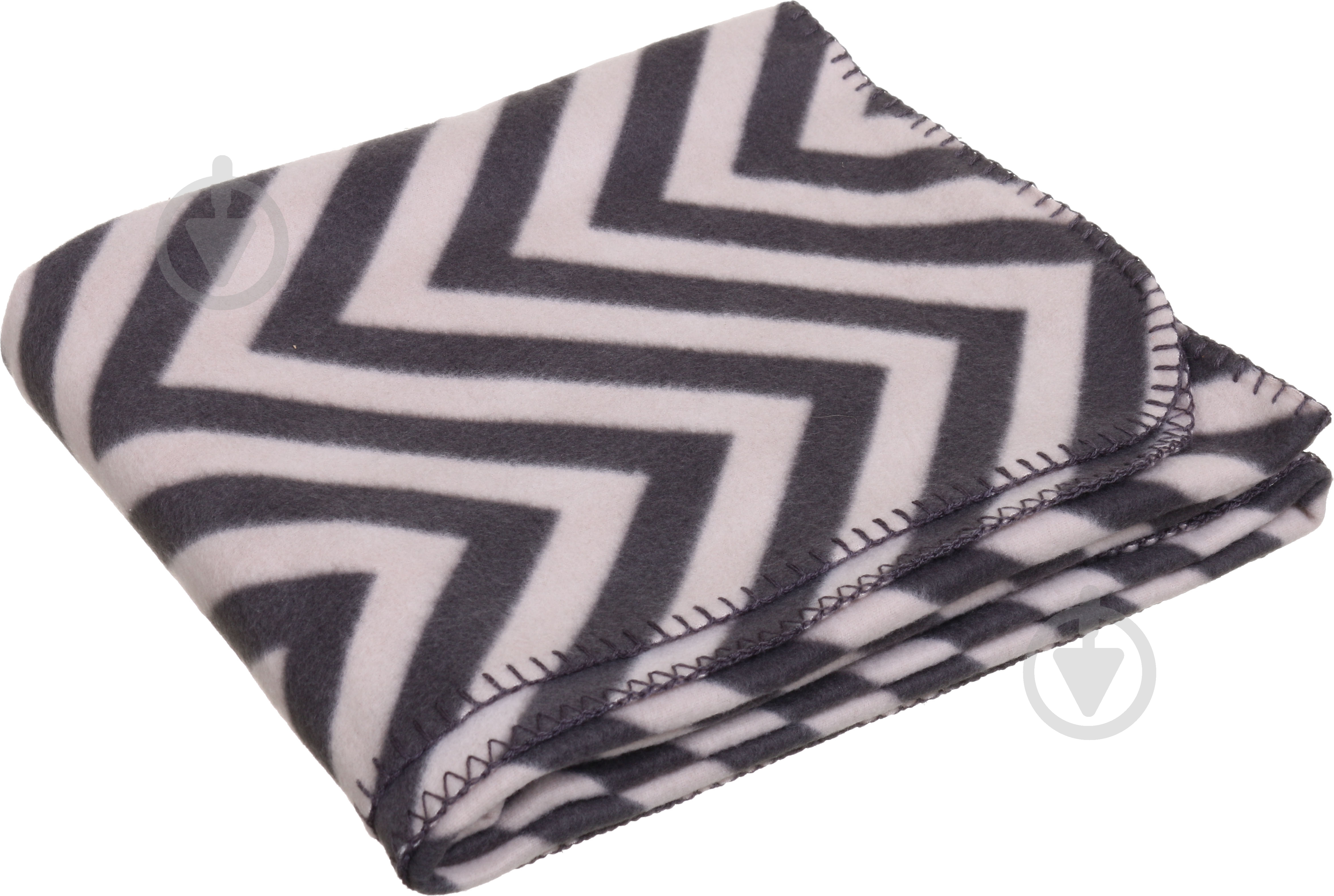 Плед Travel Zigzag 150x180 см серый Luna - фото 2