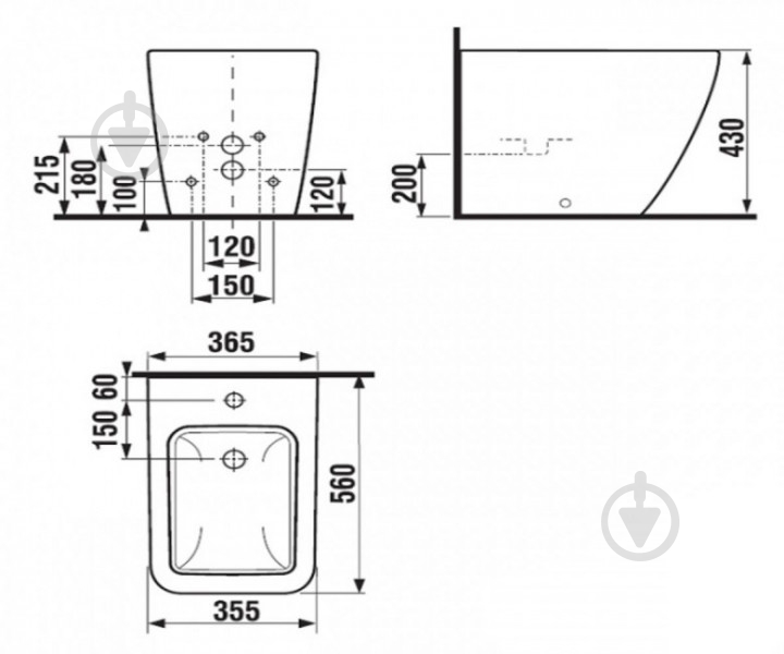 Биде Jika 3242.3 Pure - фото 2 Биде Jika 3242.3 Pure - фото 2