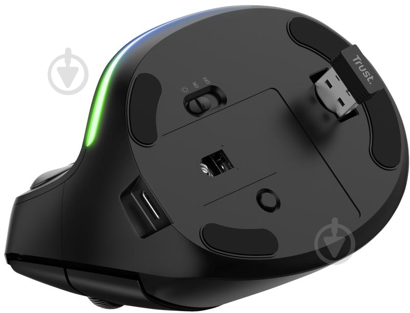 Мышь Trust Bayo WL RGB black (24731) - фото 6