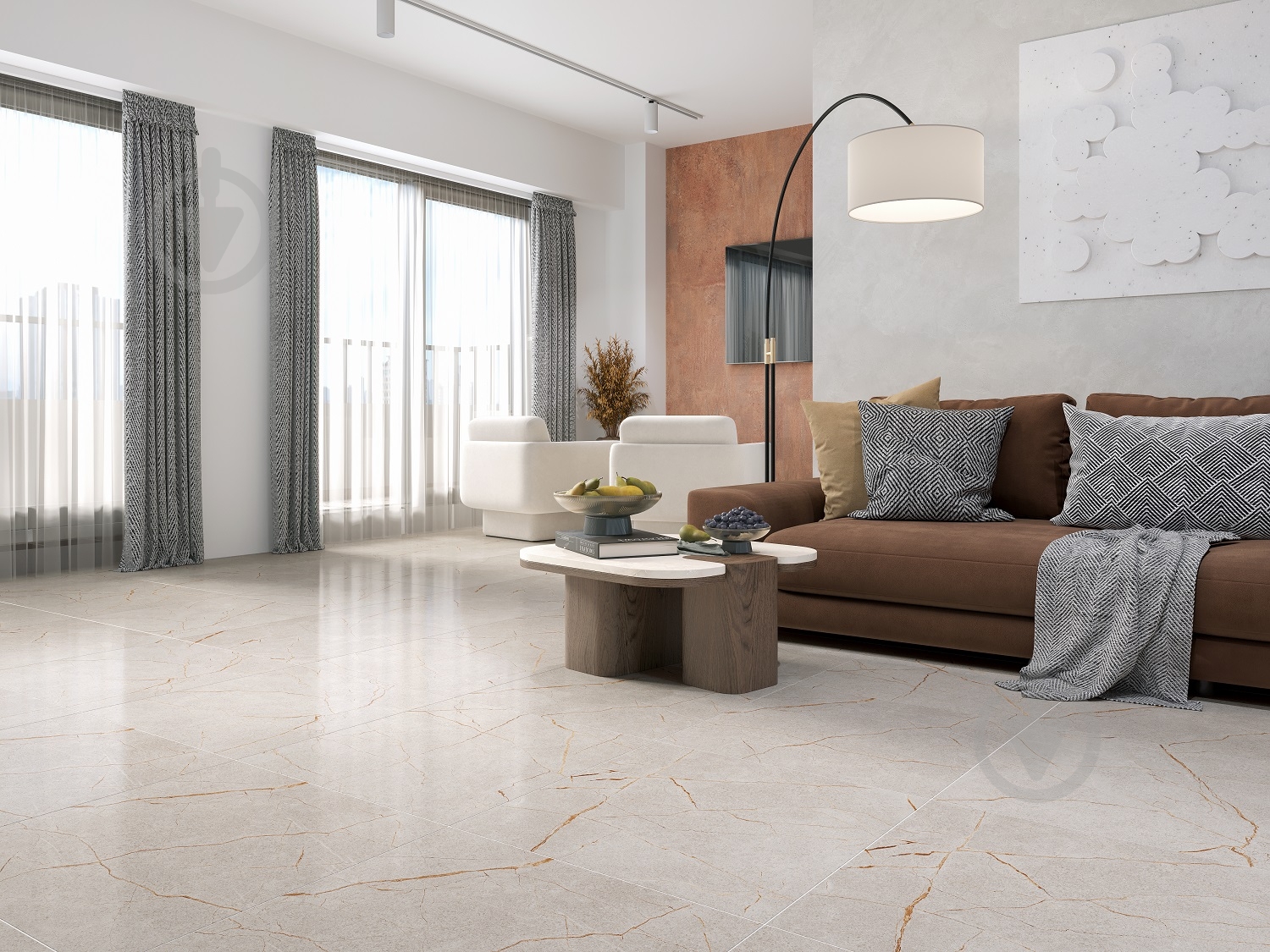 Плитка Barcelona grey BL2583 60x60x8 см (2 сорт) - фото 3