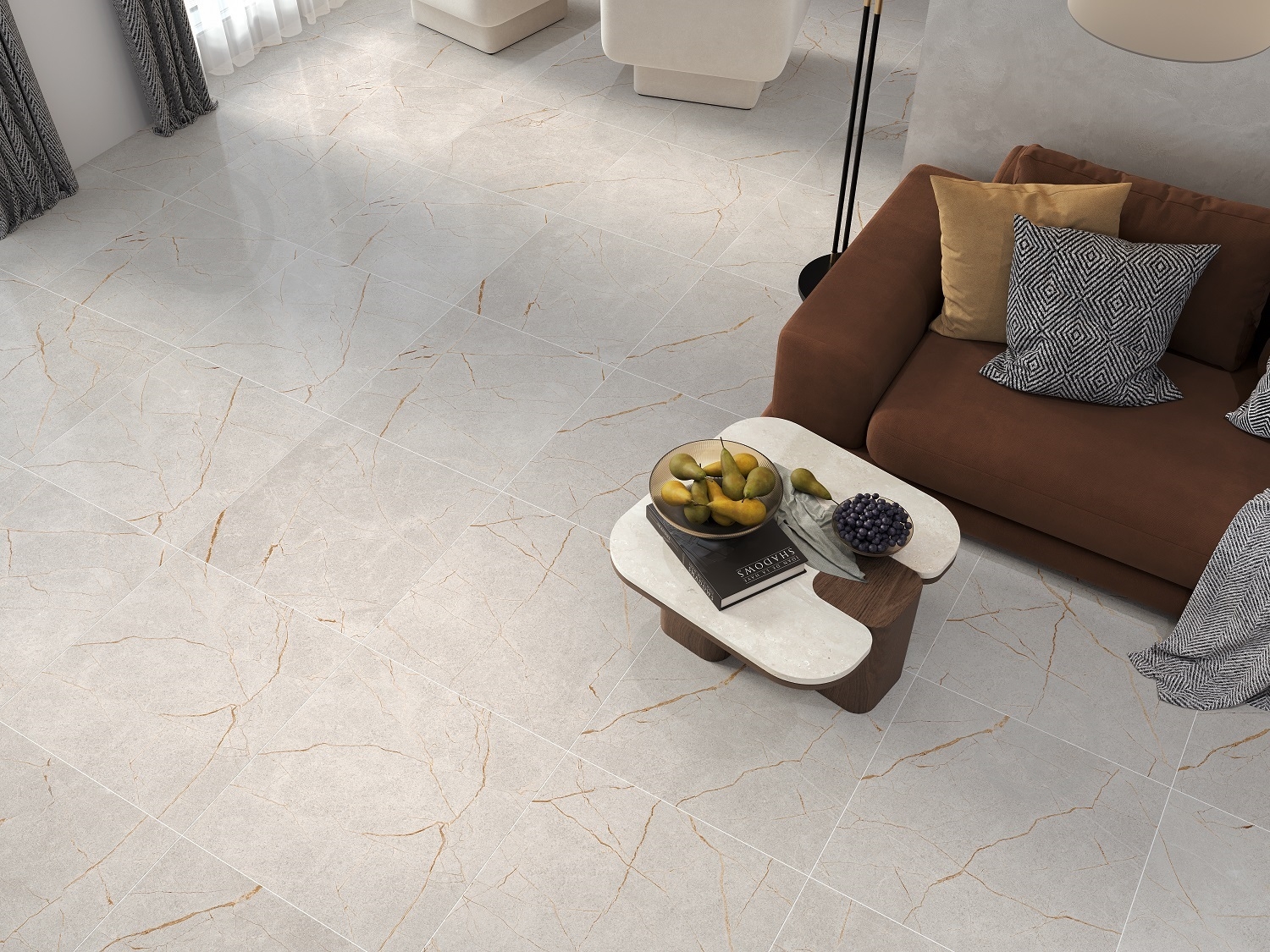 Плитка Barcelona grey BL2583 60x60x8 см (2 сорт) - фото 2