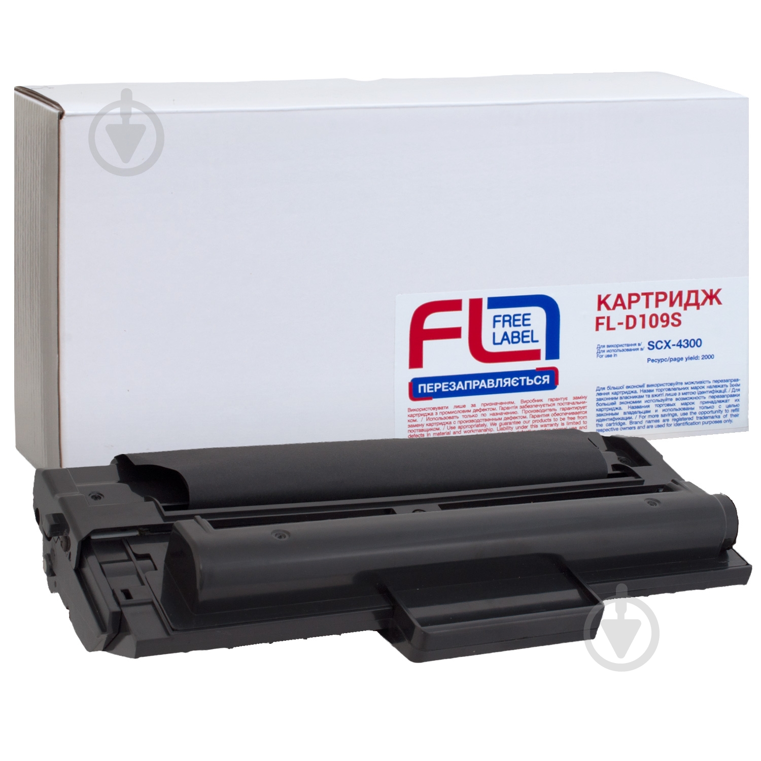 Картридж FREE LABEL сумісний Samsung MLT-D109S (SCX-4300) (FL-D109S) - фото 1 Картридж FREE LABEL сумісний Samsung MLT-D109S (SCX-4300) (FL-D109S) - фото 1