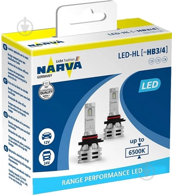 Автолампа світлодіодна Narva P20d/P22d LED Range Performance HB3/4 24 Вт 2 шт.(NV 18038 RPNVA X2) - фото 1 Автолампа світлодіодна Narva P20d/P22d LED Range Performance HB3/4 24 Вт 2 шт.(NV 18038 RPNVA X2) - фото 1