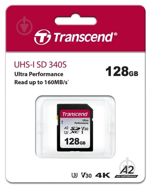 Карта памяти Transcend microSDXC 128 ГБ UHS-I Class 3 (U3) (TS128GSDC340S) - фото 2 Карта памяти Transcend microSDXC 128 ГБ UHS-I Class 3 (U3) (TS128GSDC340S) - фото 2